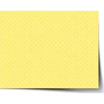 Plakát Sablio Plakát Červené kroužky na žluté - 60x40 cm