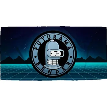 Osuška Sablio Ručník Futurama Bender Čtvrtá dimenze - 30x50 cm
