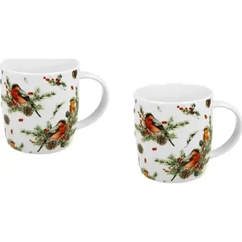 Stolování Ptactvo 400 ml 2 kusy Ptáčci a Cesmína