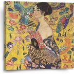 Sablio Obraz Dáma s vějířem - Gustav Klimt - 50x50 cm