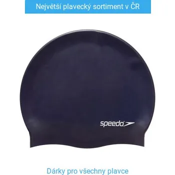 Plavecká čepice Plavecká čepička Speedo Plain Flat Silicon Cap Modrá