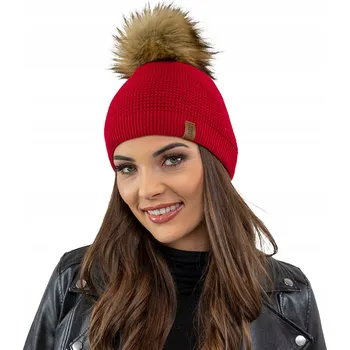 Čepice Vivisence zimní čepice beanie červená, univerzální velikost