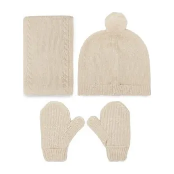 Čepice Set čepice, tunelová šála a rukavice Mayoral 10019 Béžová 12M