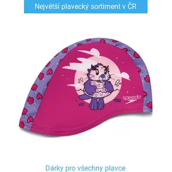 Plavecká čepice Plavecká čepice Speedo Printed Polyester Cap Růžová