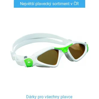 Plavecké brýle Aqua Sphere Kayenne Small Polarized Bílo/zelená