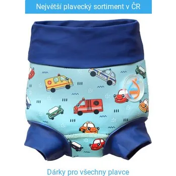 Kojenecké plavky Dětské kojenecké plavky AquaKiddo Swim Nappy Cars L