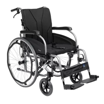 Invalidní vozík Skládací hliníkový invalidní vozík Simple-Tim s plnými koly