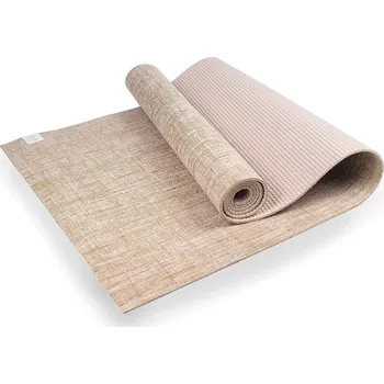 podložka na cvičení MYGA Podložka na jógu myga Juta 5 mm 183cm BÉŽOVÁ
