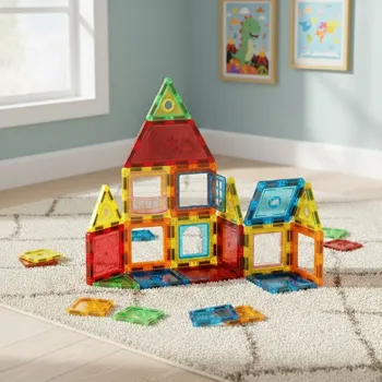 ostatní stavebnice Stavebnice domeček autíčko přívěs 130 dílků