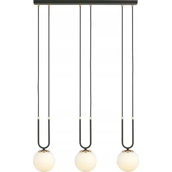 GLAM 3 BLACK/OPAL Závěsná svítidla Ocel lakovaná. sklo Černá 10W MAX LED