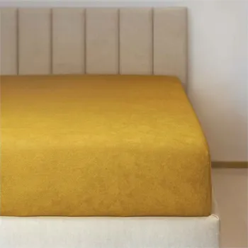 Prostěradlo Polášek Holešov Froté prostěradlo č.66 hořčice 90x200