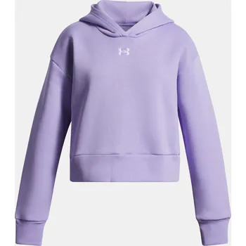 Dívčí mikina Under Armour Rival Fleece Hoodie Jr Purple 158 sportovní mikina