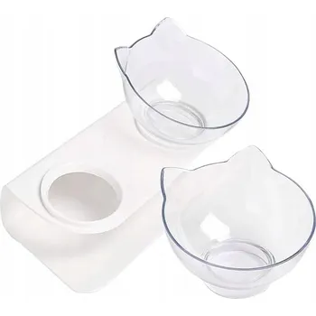 Miska pro psa Sada dvou plastových misek na krmení CE, 150 ml