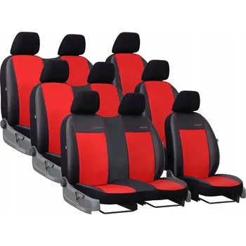 Moto oblečení Autopotahy do auta Citroen Spacetourer 9m (2017-...) van, Exclusive Eko kůže, červená barva