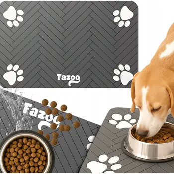Miska pro psa Podložka pod misku Fazoo šedá 0 l