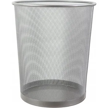 Odpadkový koš Odpadkový koš kovový Tres 18 l stříbrný
