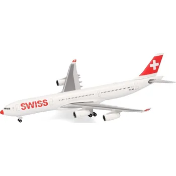 Modelářství Herpa - Airbus A340-313, Swiss International Air Lines "2010s, Frauenfeld", Švýcarsko, 1/500