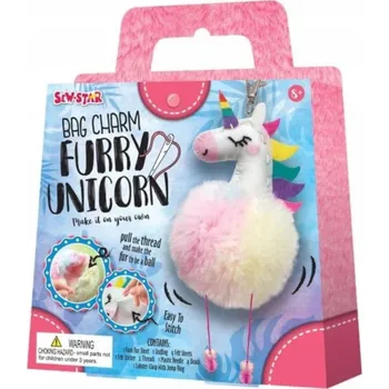 kreativní sada Kreativní sada DIY Kabelka Přívěsek Na Klíče Jednorožec pro holčičky k šití