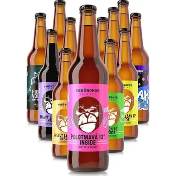 Pivo Pivovar Krušnohor – mix ejlů 12 × 1 l