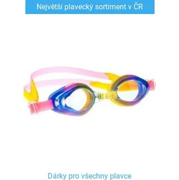 Plavecké brýle Mad Wave Aqua Goggles Junior Modro/růžová