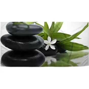 Osuška Sablio Ručník Květ s kameny - 70x140 cm