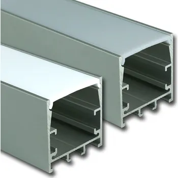 LED osvětlení MCLED Přisazený hliníkový profil PN, 35x35 mm, včetně mléčného difuzoru, 200cm