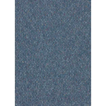 Koberec Breno Metrážový koberec VIRTUOSE 84 denim modrý s jemným barevným melírem, šíře 400 cm