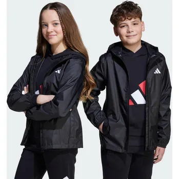 ADIDAS Dětská bunda do deště 5 LET BÍLÁ|ČERNÁ