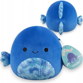 plyšák SQUISHMALLOWS PLYŠÁK MODRÁ RYBA RYBKA KOBESTER 19 CM