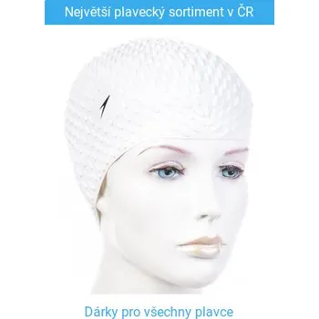 Plavecká čepice Plavecká čepička Speedo Bubble Cap Bílá