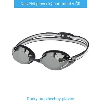Plavecké brýle Speedo Vanquisher 3.0 mirror Černo/stříbrná