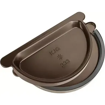 okap Čelo žlabu KJG 330 lis. s gumou RAL 8017 tmavě hnědá čoko