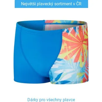 Chlapecké plavky Speedo Digital Allover Aquashort Boys Orange/Blue 140cm