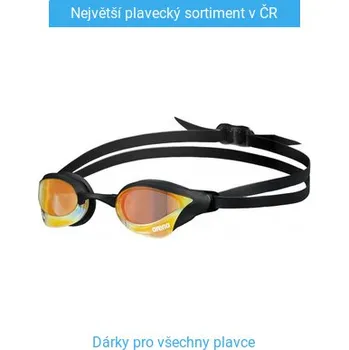 Plavecké brýle Plavecké brýle Arena Cobra Core Swipe Mirror Černo/žlutá