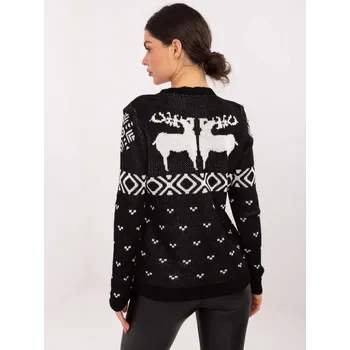 Dámský svetr Jumper MI SW 19128.34 černý jedna velikost