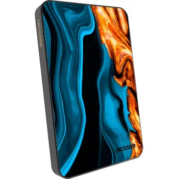 Powerbanka Picasee Powerbanka s MagSafe 5 000 mAh Šedá - Gold blue