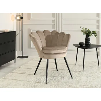 Křeslo Mebel Partner Laziam (béžová + černá)