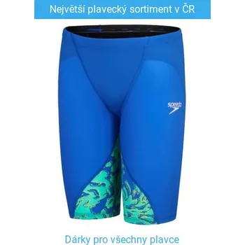 Chlapecké plavky Speedo Fastskin LZR Ignite Jammer Boy Cobalt Pop/Green Glow 128cm