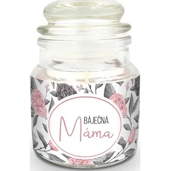 Svíčka Mini svíčka s potiskem Báječná máma