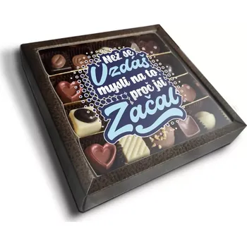 Bonboniéra Sablio Pralinky Než se vzdáš, mysli na to, proč jsi začal - 20 ks pralinek