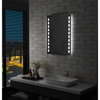 Zrcadlo vidaXL Koupelnové nástěnné zrcadlo s LED osvětlením 60 x 80 cm [144697]