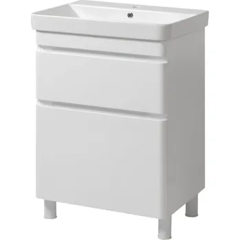 Koupelnový nábytek Lavedo Vivace White 50 koupelnová skříňka s umyvadlem, lesk, VIVACE-TNB-2-D-50