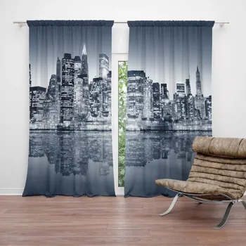 Závěs Sablio Závěs Noční New York: 2ks 140x250cm