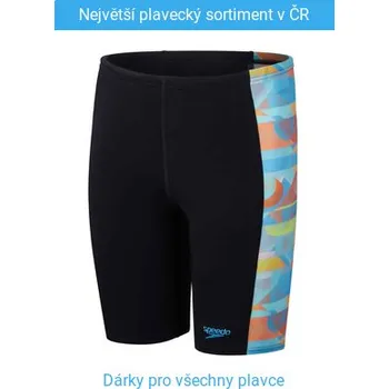 Chlapecké plavky Speedo Digital Panel Jammer Boys Black/Blue 116cm
