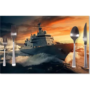 prostírání Sablio Prostírání Válečná loď v rozbouřených vodách: 40x30cm