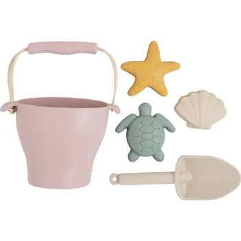 Hračka pro nejmenší Baby´s only Baby's Only Sada na písek kyblík s doplňky růžová + šedá