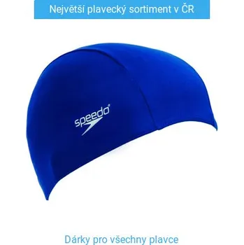 Plavecká čepice Dětská plavecká čepice Speedo Polyester Cap Junior Tmavě modrá