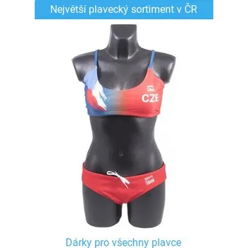 Dámské plavky BornToSwim CZE Bikini Red S