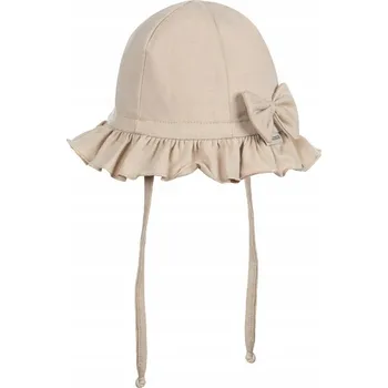 Čepice Čepice letní pro holčičku ELLA BEIGE 50 (věk 2 - 3 roky)