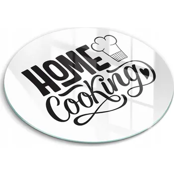 Kuchyňské prkénko Krájecí Deska s Dekorativním Motivem pro Kuchyň Nápis Home cooking 30 cm
